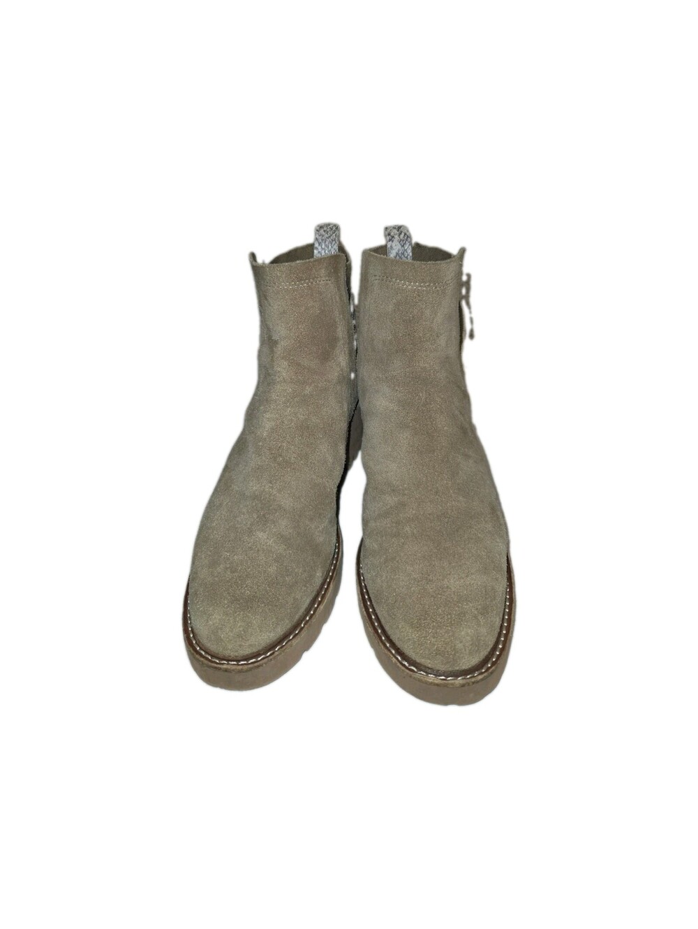 Dolce Vita Suede Ankle Boots Tan Chelsea Sz 10 Lug Soles Grunge Punk Street Wear